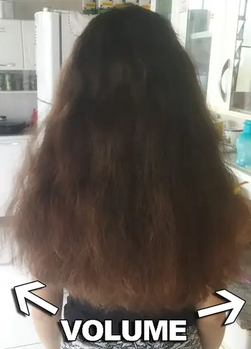 Cabelo com muito ou pouco volume